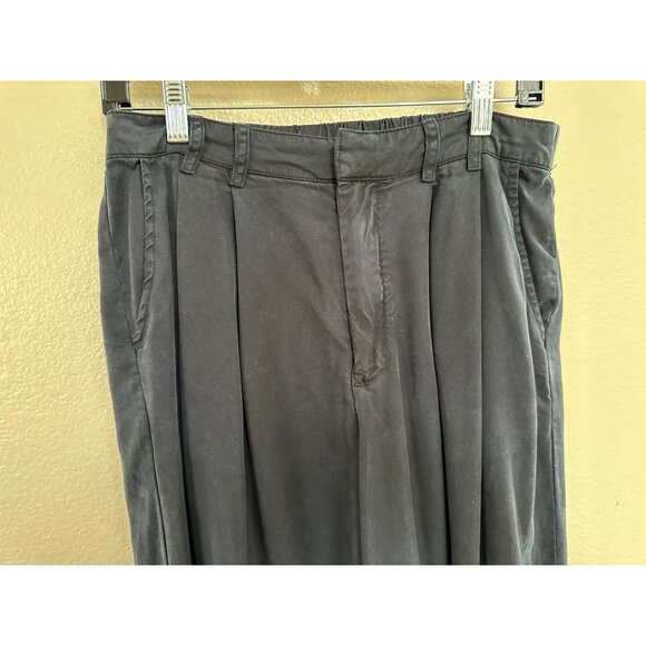 SOLD YFB Womens Black Wide Leg Pants Large button zipper dress pants pockets - Picture 3 of 9